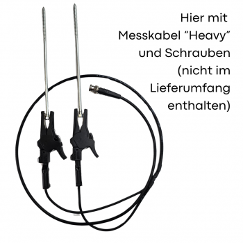 Messadapterklemmen für die Tiefenmessung in Holz/Holzbaustoffen